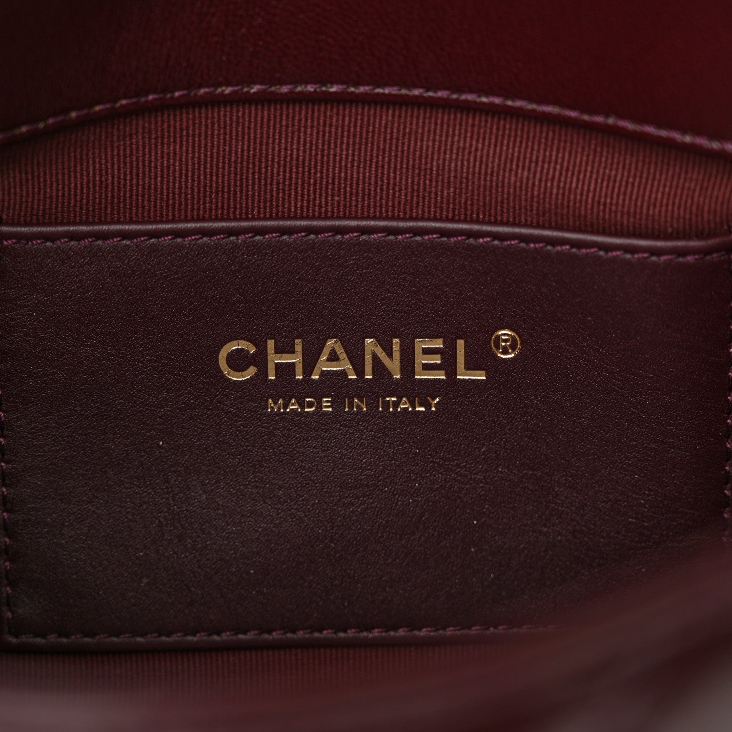 Chanel Shiny Lambskin Quilted Twist CC Square Flap Burgundy 6 of 13