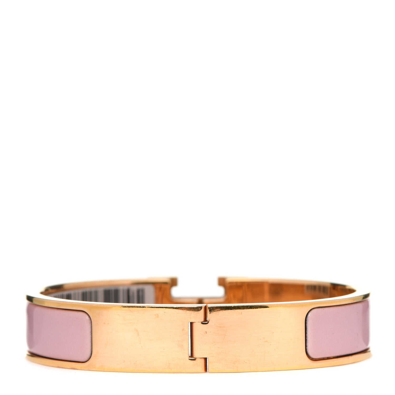 Hermes Enamel Narrow Clic Clac H Bracelet PM Rose Nacarat 3 of 6