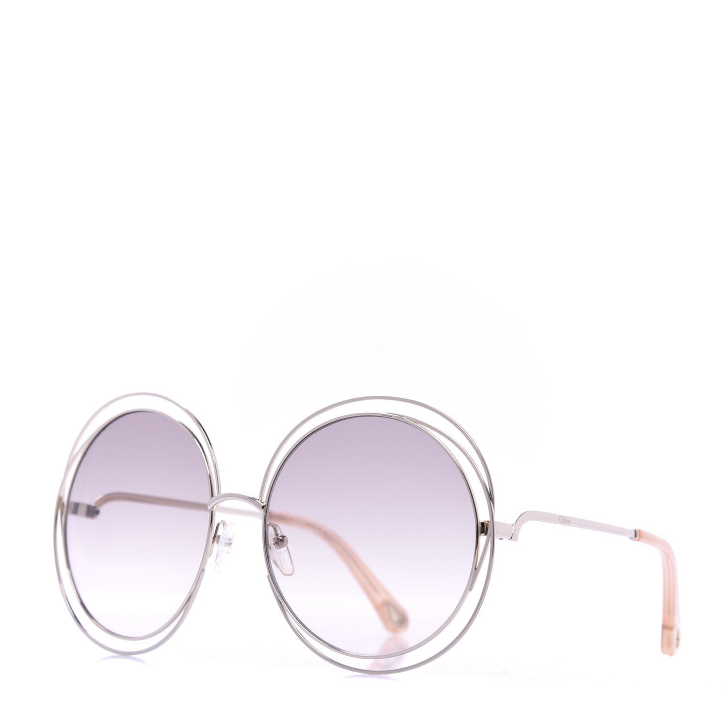 Metal Oversized Round Carlina Oversized Round Sunglasses CE114ST Gold