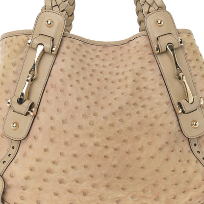 Gucci Ostrich Small Pelham Shoulder Bag Beige 7 of 11