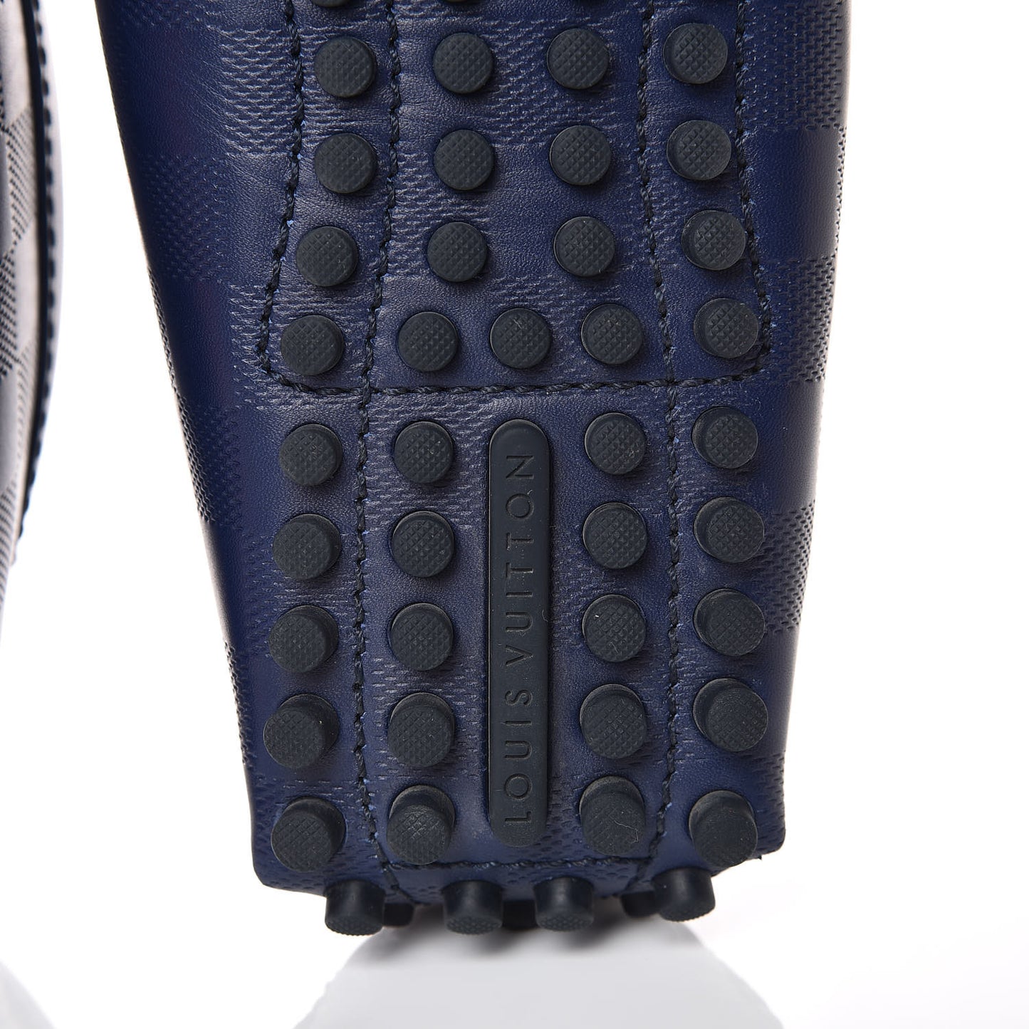Mens Damier Infini Hockenheim Moccasin Loafers 8.5 Cosmos