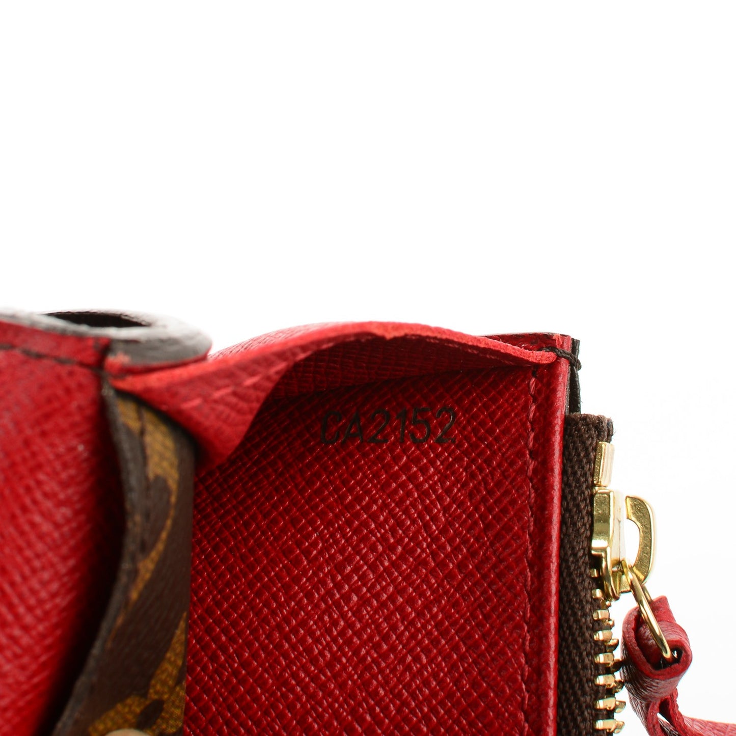 Monogram Emilie Wallet Red