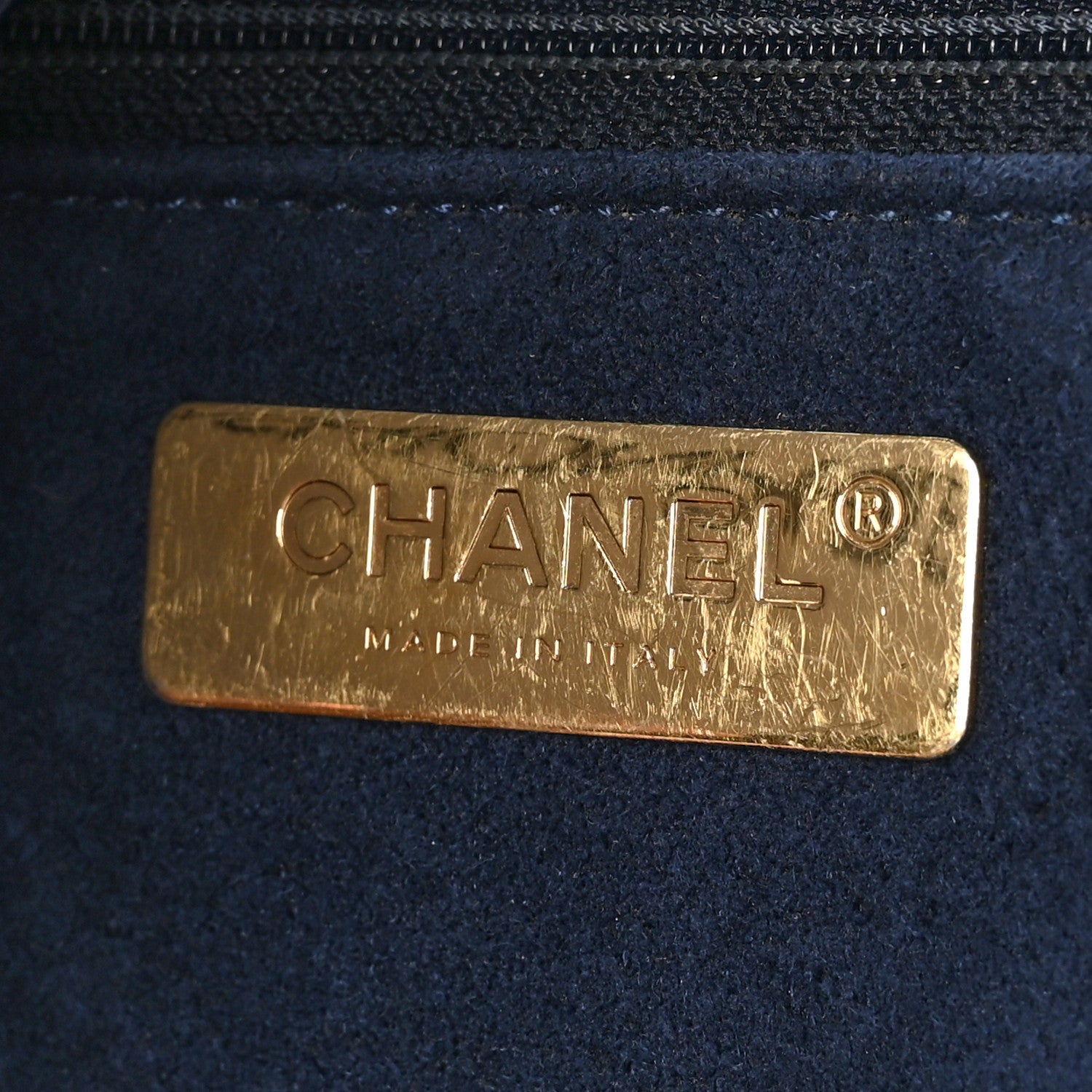 Chanel x Pharrell Williams Suede Lambskin XXL Flap Bag Navy 6 of 14