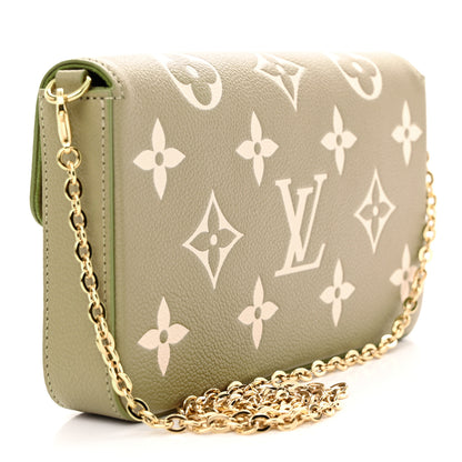 Louis Vuitton Empreinte Monogram Giant Felicie Pochette Tourterelle Creme 4 of 10