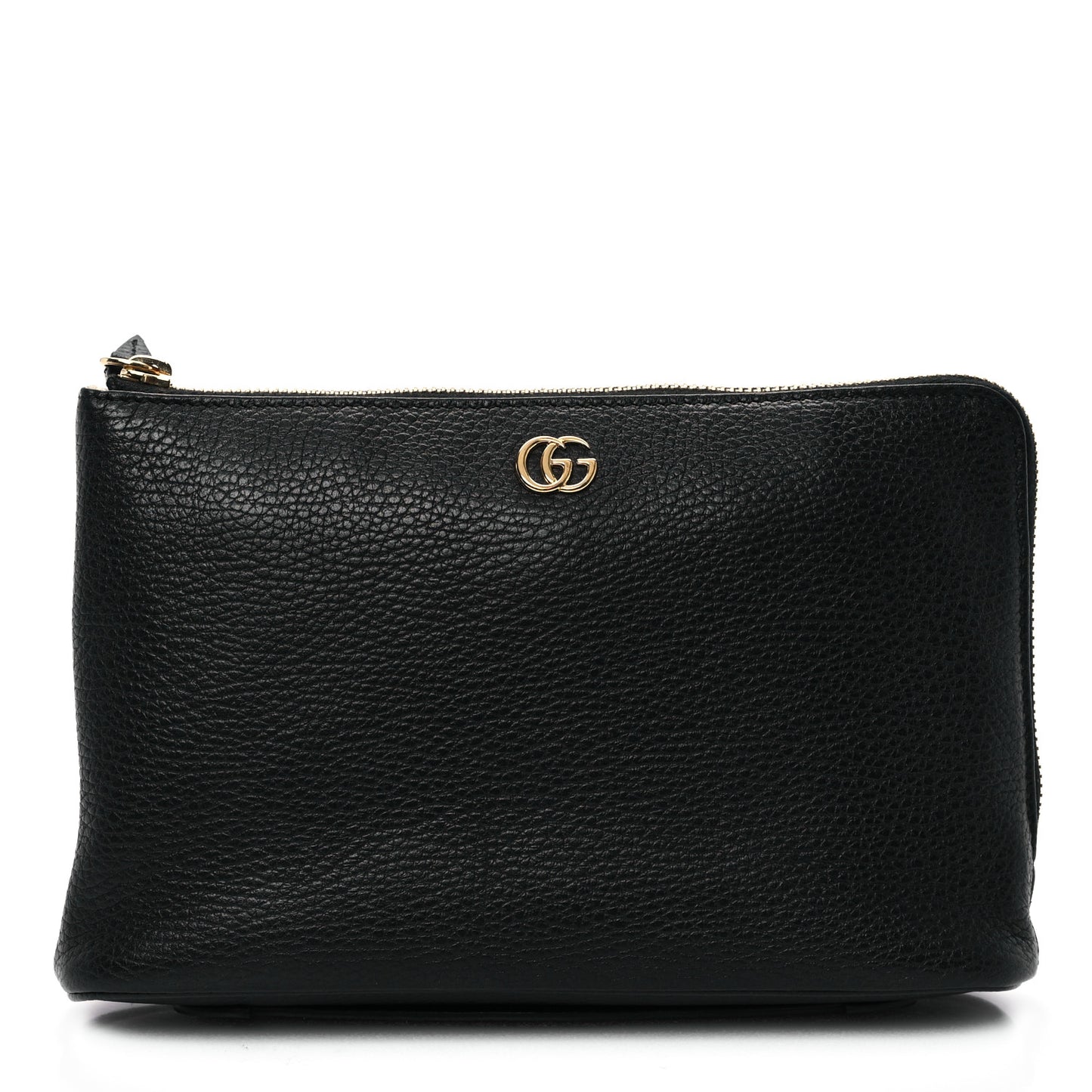 Calfskin GG Marmont Zip Pouch Black