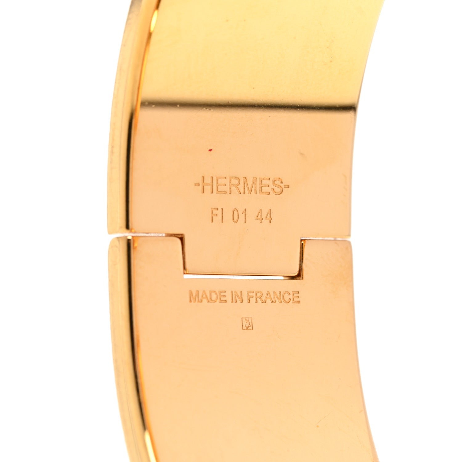 Hermes Enamel Wide Clic Clac H Bracelet PM Creme 3 of 4