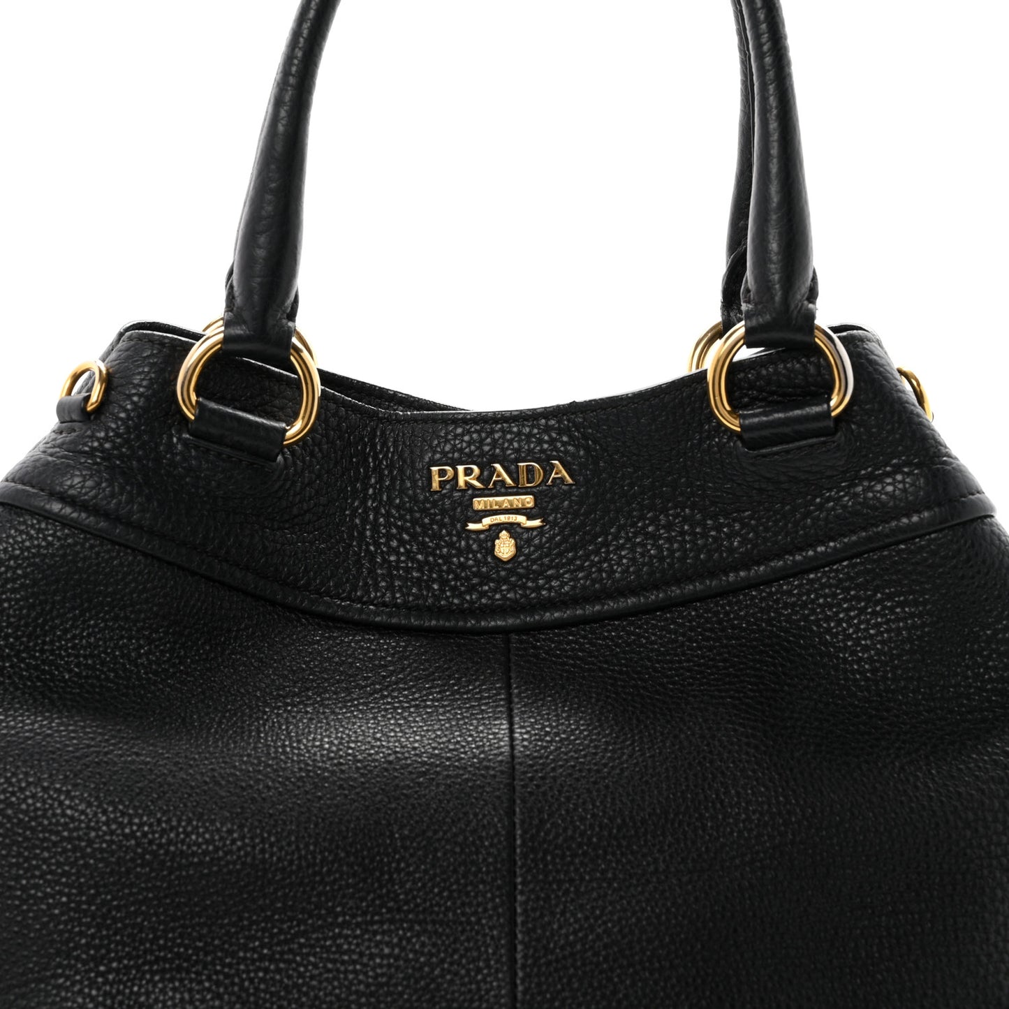 Vitello Daino Tote Black