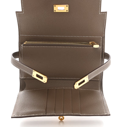 Hermes Epsom Medium Kelly Wallet Etoupe 5 of 8