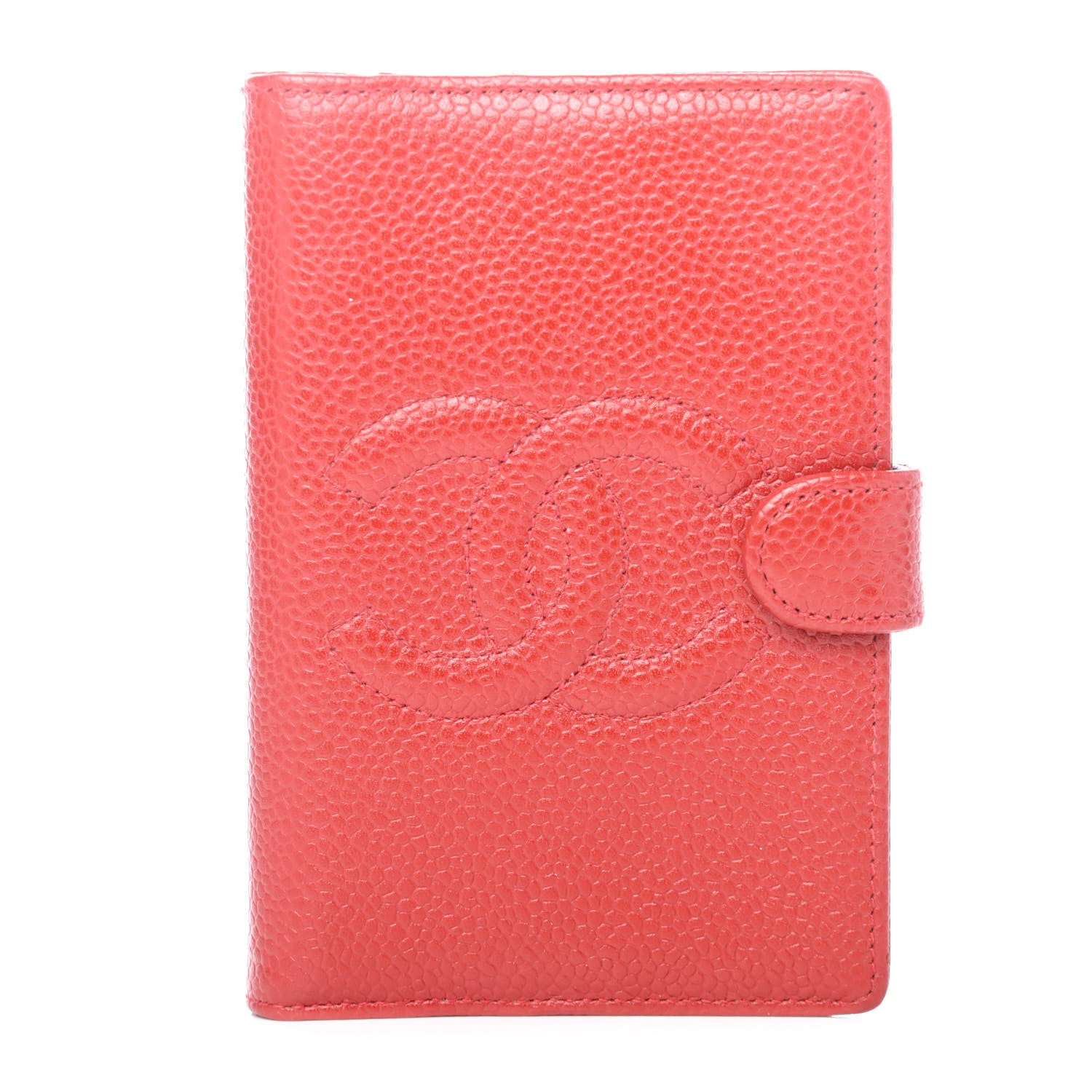 Chanel Caviar CC Mini Ring Agenda Planner Red 1 of 4
