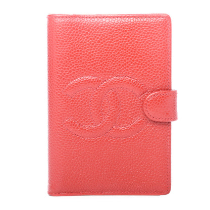 Chanel Caviar CC Mini Ring Agenda Planner Red 1 of 4