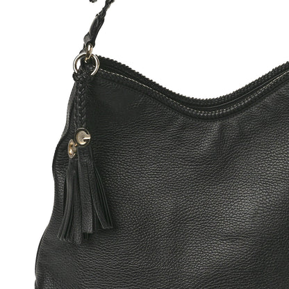 Gucci Pebbled Calfskin Medium Marrakech Hobo Black 8 of 11