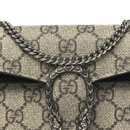 Gucci GG Supreme Monogram Super Mini Dionysus Shoulder Bag Black 7 of 10