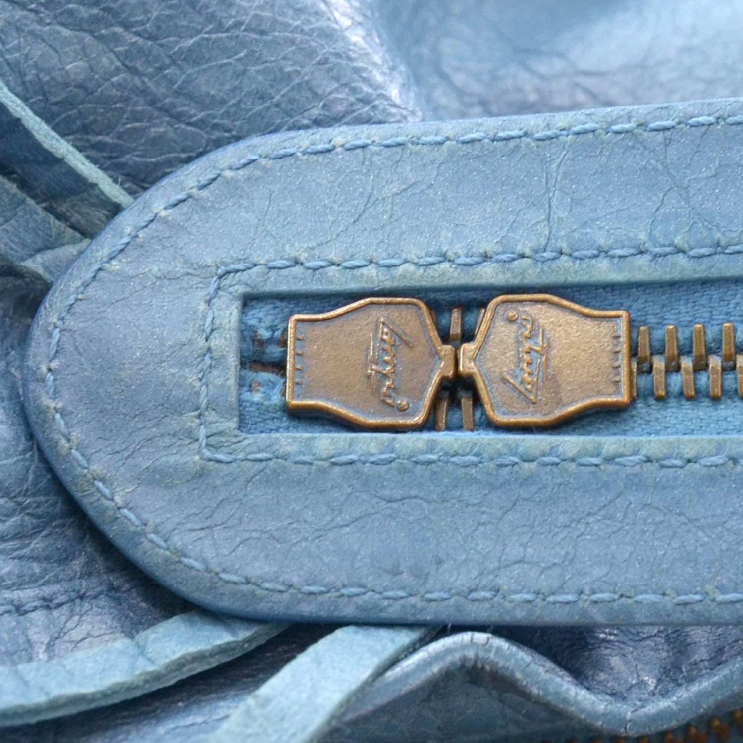 Balenciaga Agneau City Bleu 9 of 20