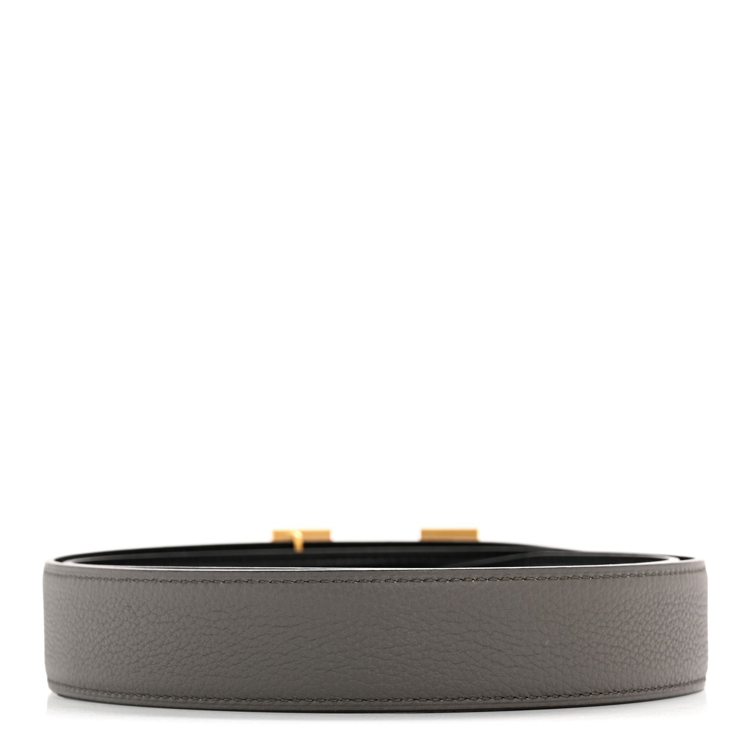 Hermes Box Togo 32mm H Belt 90 36 Black Etain 2 of 6