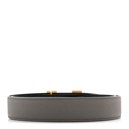 Hermes Box Togo 32mm H Belt 90 36 Black Etain 2 of 6