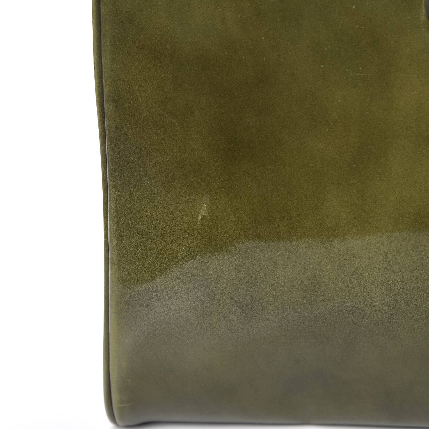 Prada Spazzolato Top Handle Militare Fume 12 of 15