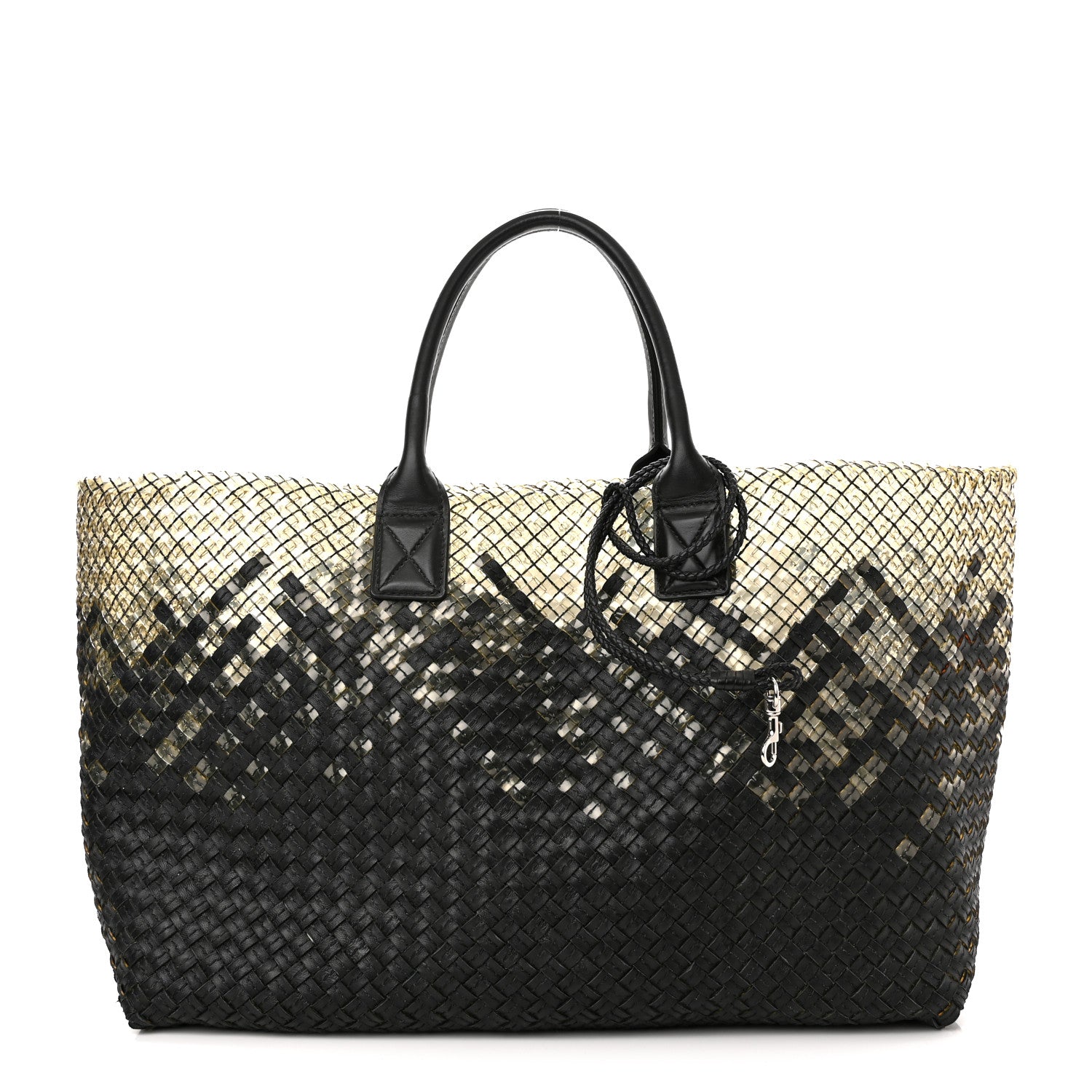 Bottega Veneta Nappa Intrecciato PVC Medium Cabat Black 1 of 9