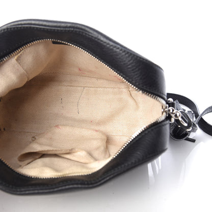 Gucci Pebbled Calfskin Studded Small Soho Disco Bag Black 5 of 10