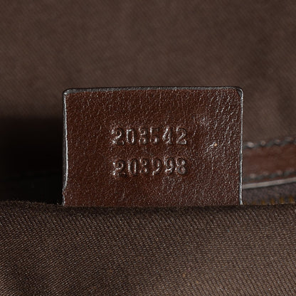 Gucci Monogram Large Jockey Hobo Brown 7 of 7