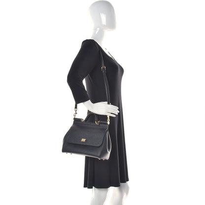 Dolce & Gabbana Dauphine Medium Miss Sicily Satchel Black 2 of 9
