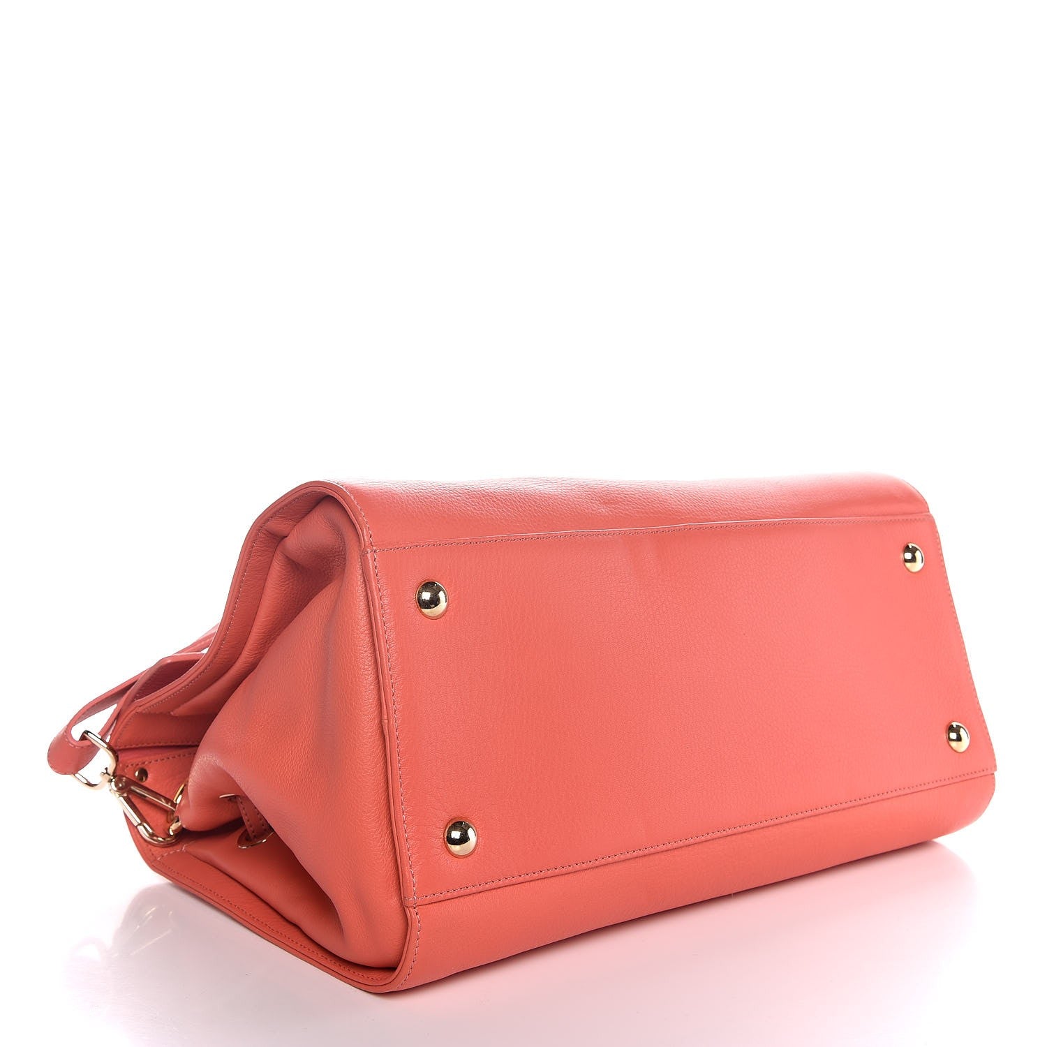 Jimmy Choo Calfskin Large Rosalie Coral 5 of 7
