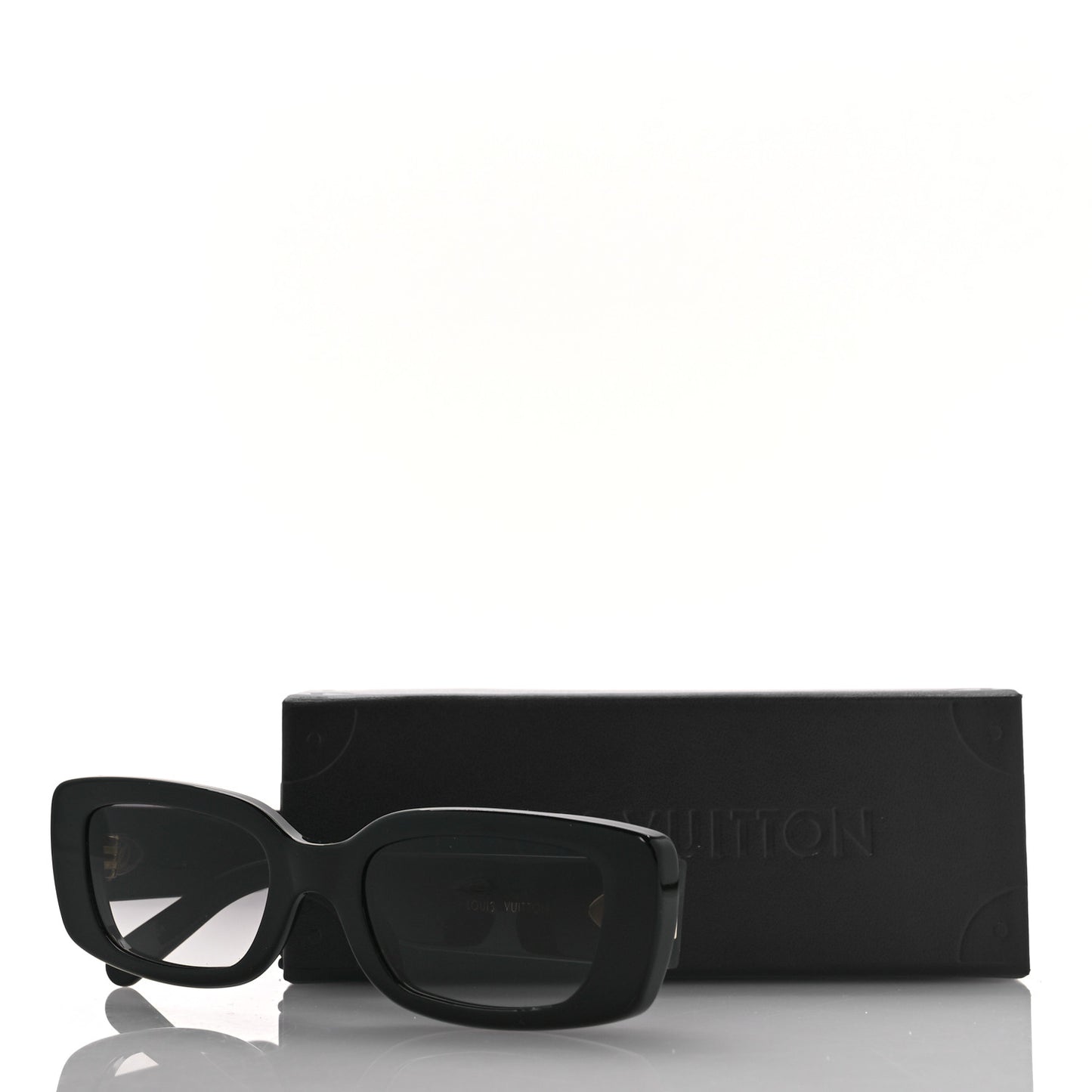 Acetate LV Circle Cat Eye Sunglasses Z2109W Black