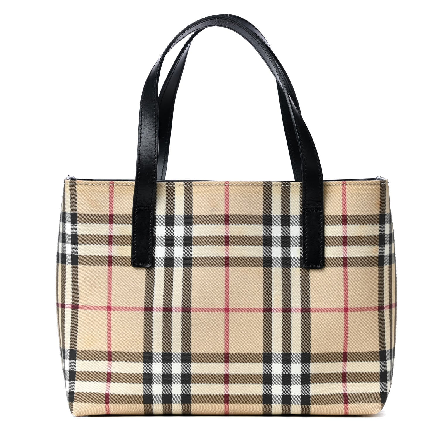 Burberry House Check Small Tote Black 1 of 4