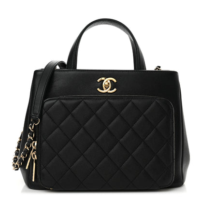 Chanel Caviar Quilted Small Business Affinity Shopping Bag Black 1 of 14