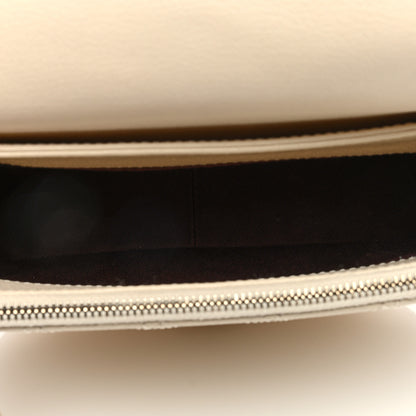 Chanel Shiny Calfskin Goatskin Quilted Small Coco Curve Messenger Flap White 5 of 9