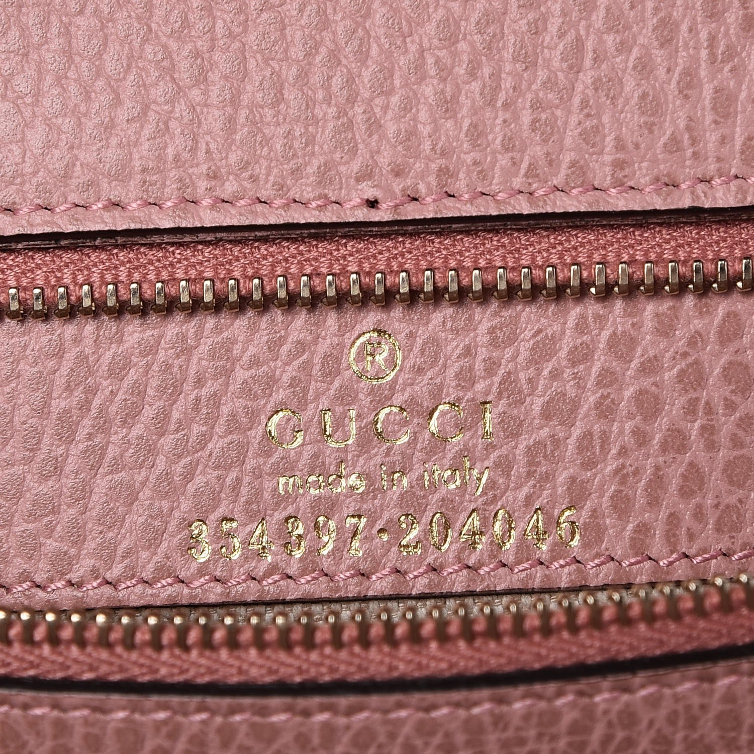 Gucci Dollar Calfskin Medium Swing Tote Grey Field Soft Pink 6 of 6