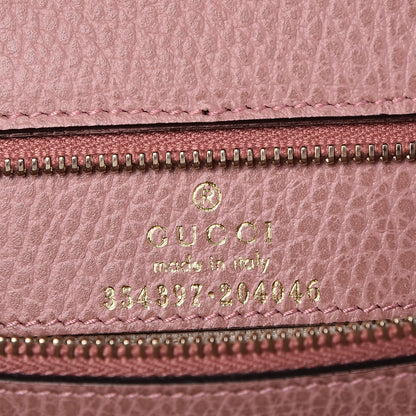Gucci Dollar Calfskin Medium Swing Tote Grey Field Soft Pink 6 of 6