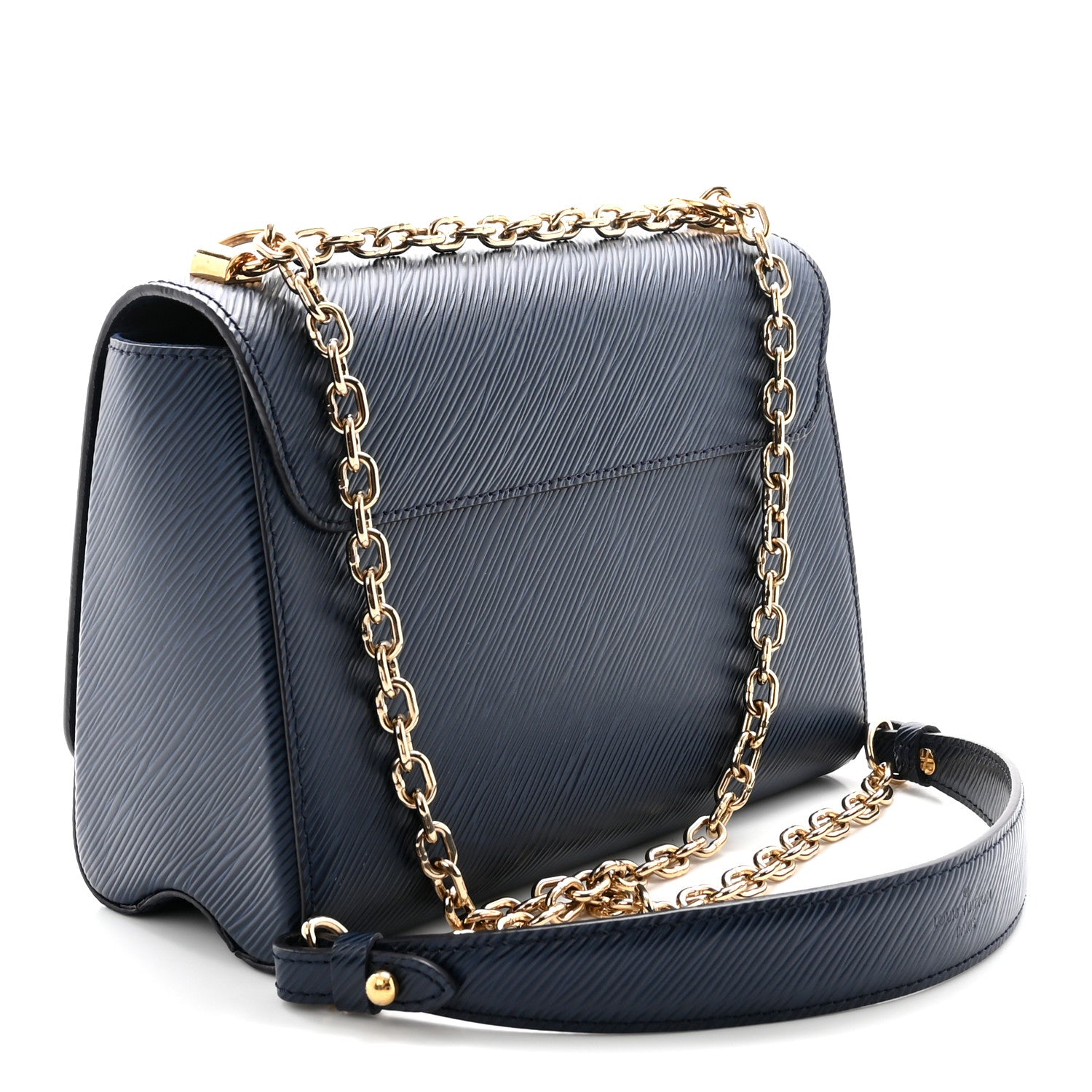 Louis Vuitton Epi Twist Shoulder Bag MM Indigo 3 of 9