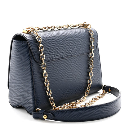 Louis Vuitton Epi Twist Shoulder Bag MM Indigo 3 of 9