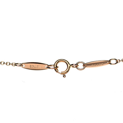 Tiffany 18K Rose Gold 16mm Elsa Peretti Open Heart Pendant Necklace 5 of 6