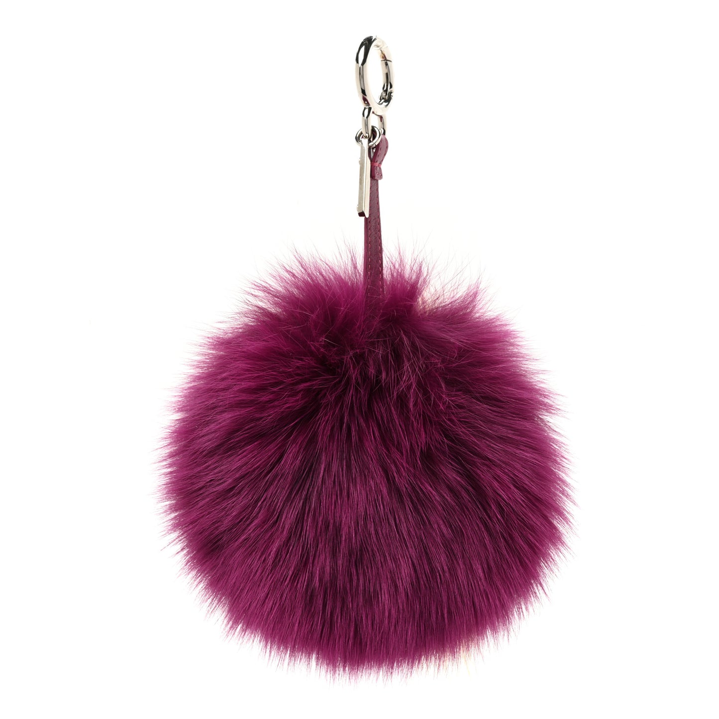 Fox Fur Shiny Nappa Bi-Color P ABCharm Bag Charm Fucsia Giallo Ciclamino