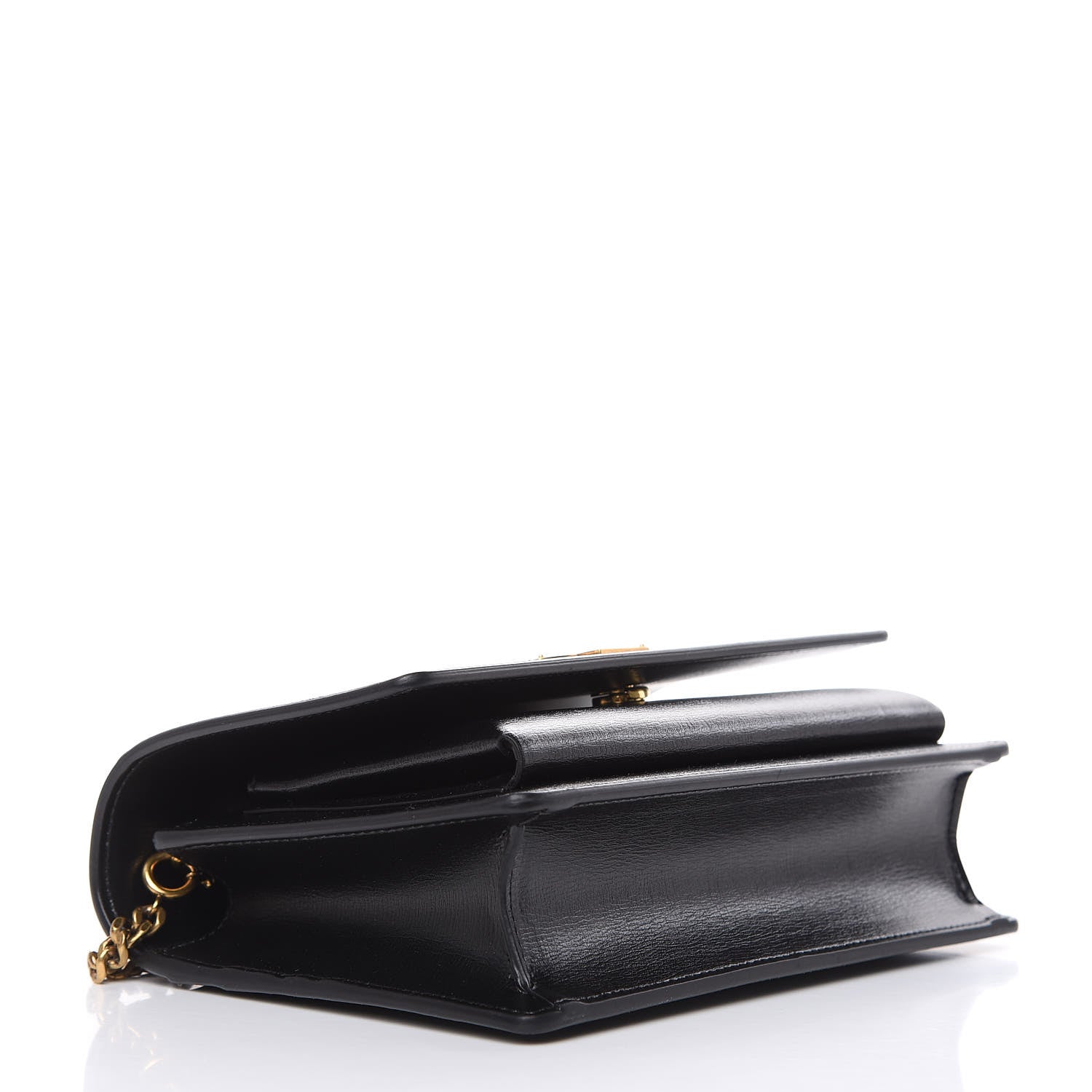 Saint Laurent Calfskin Monogram Sunset Chain Wallet Black 4 of 9