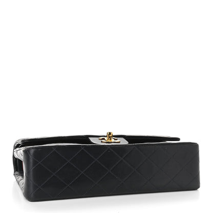 Chanel Lambskin Quilted Medium Double Flap Navy 13 of 15
