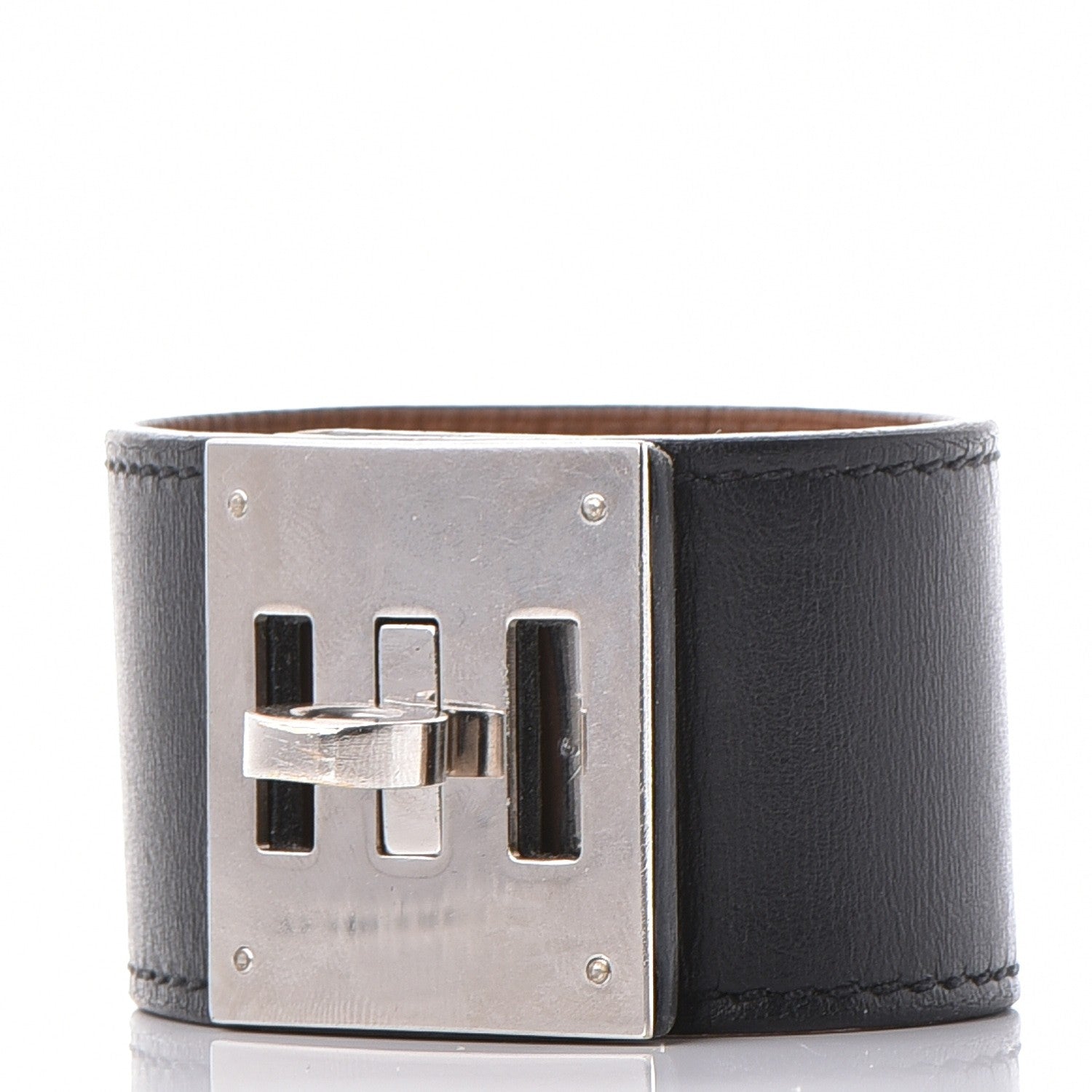 Hermes Chamonix Kelly Dog Bracelet Black 1 of 6