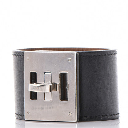 Hermes Chamonix Kelly Dog Bracelet Black 1 of 6