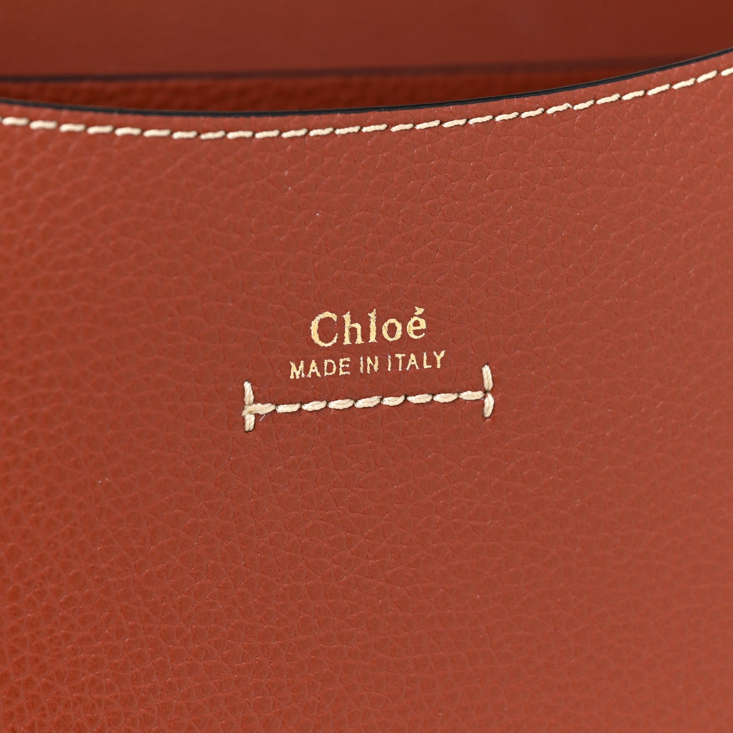 Grained Calfskin Small Darryl Saddle Crossbody Bag Sepia Brown