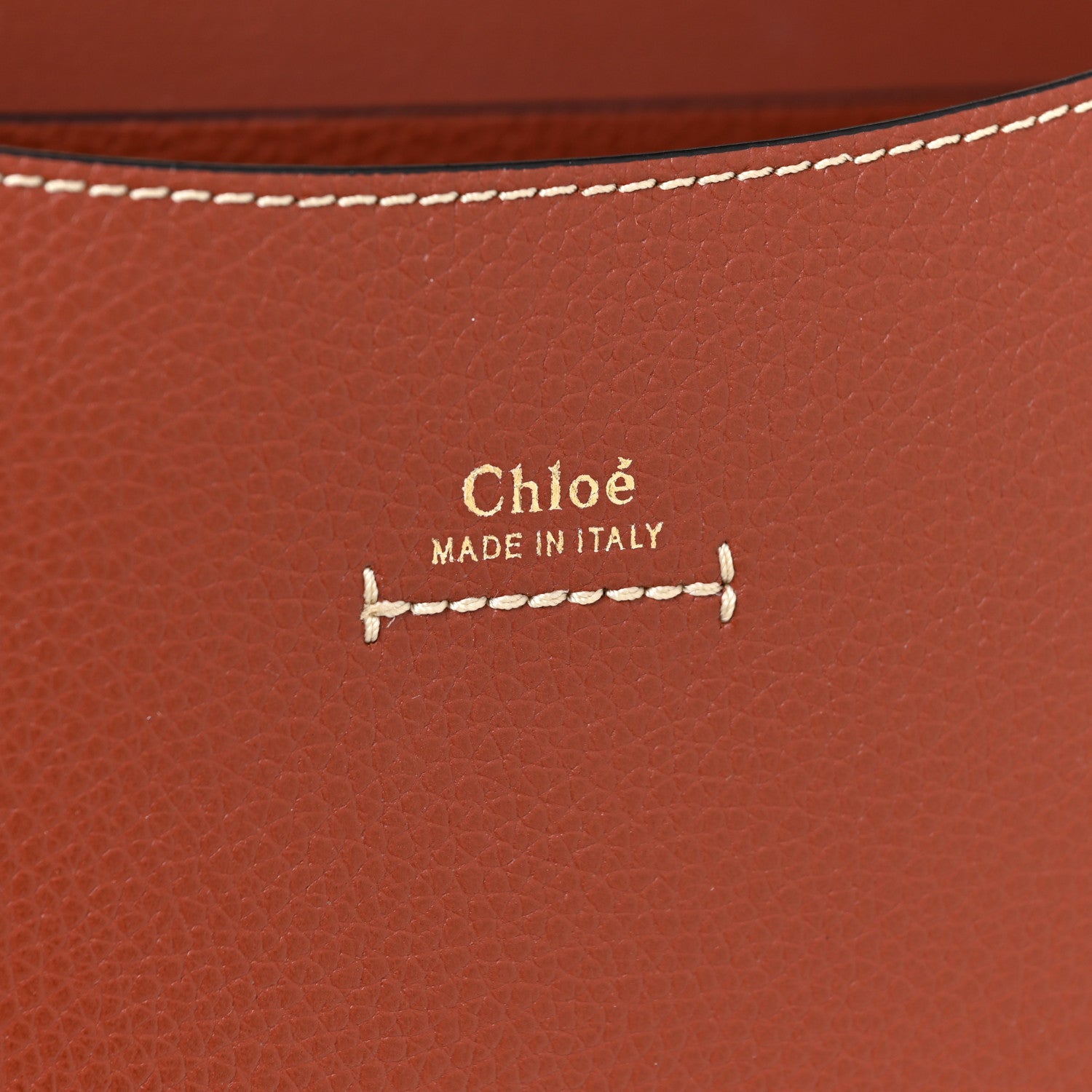 Chloe Grained Calfskin Small Darryl Saddle Crossbody Bag Sepia Brown 6 of 11