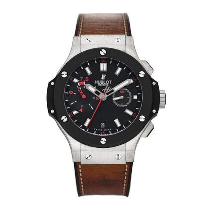 Hublot Titanium Ceramic Calfskin 44mm "Chukker" Big Bang Automatic Watch Brown 317.NM.1137.VR 1 of 4