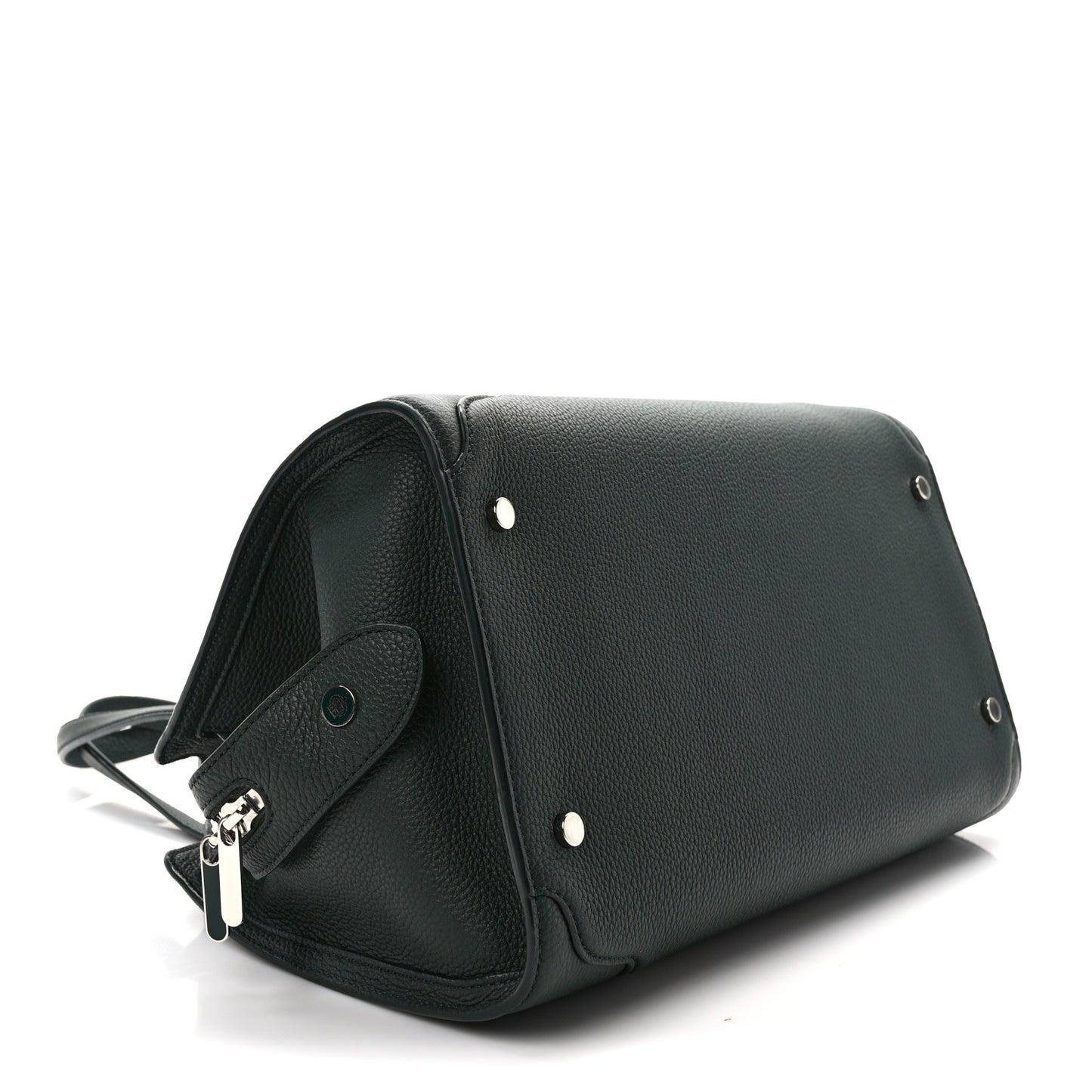 Grained Calfskin Medium Sesia Dark Green