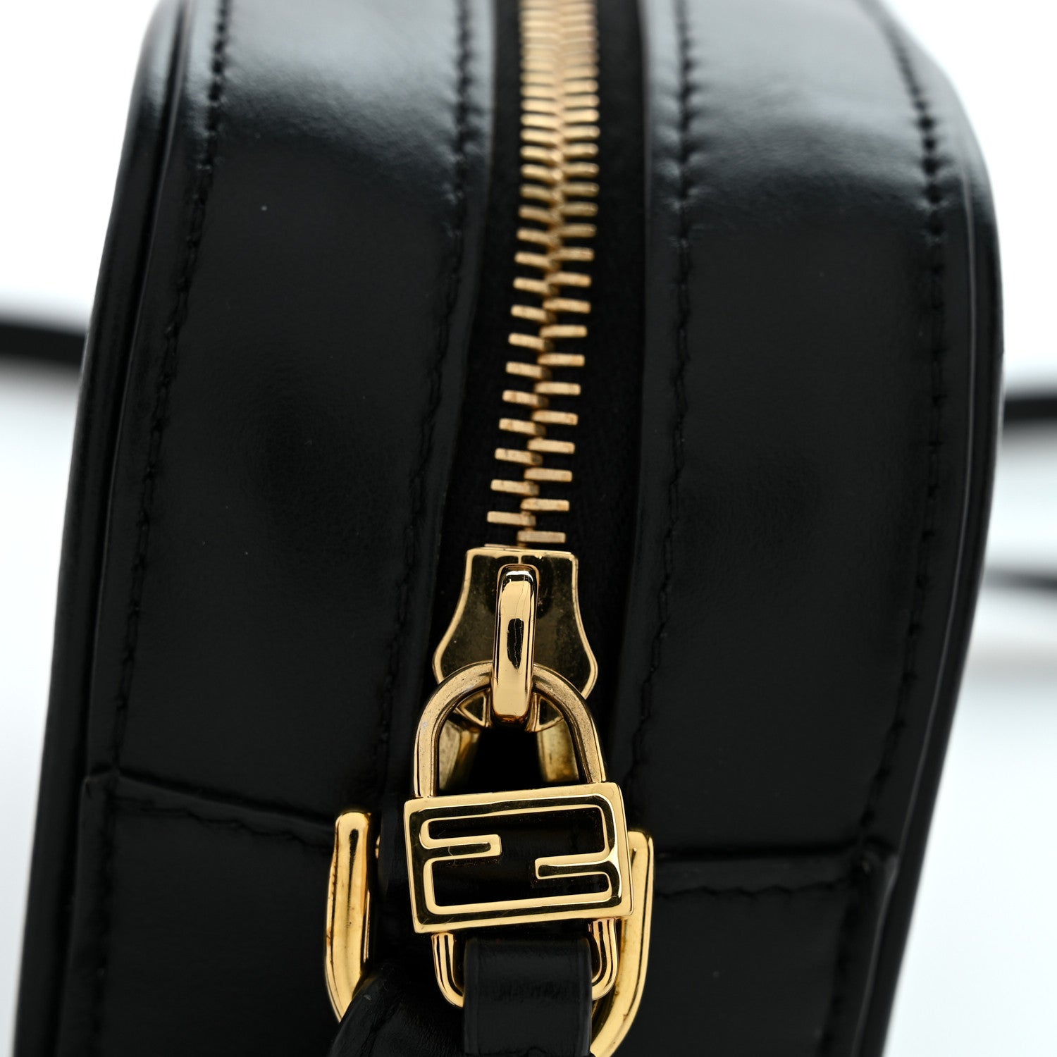 Fendi Vitello Epoque FF Embossed Camera Case Black 11 of 13