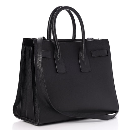 Saint Laurent Grained Calfskin Small Sac De Jour Black 3 of 7
