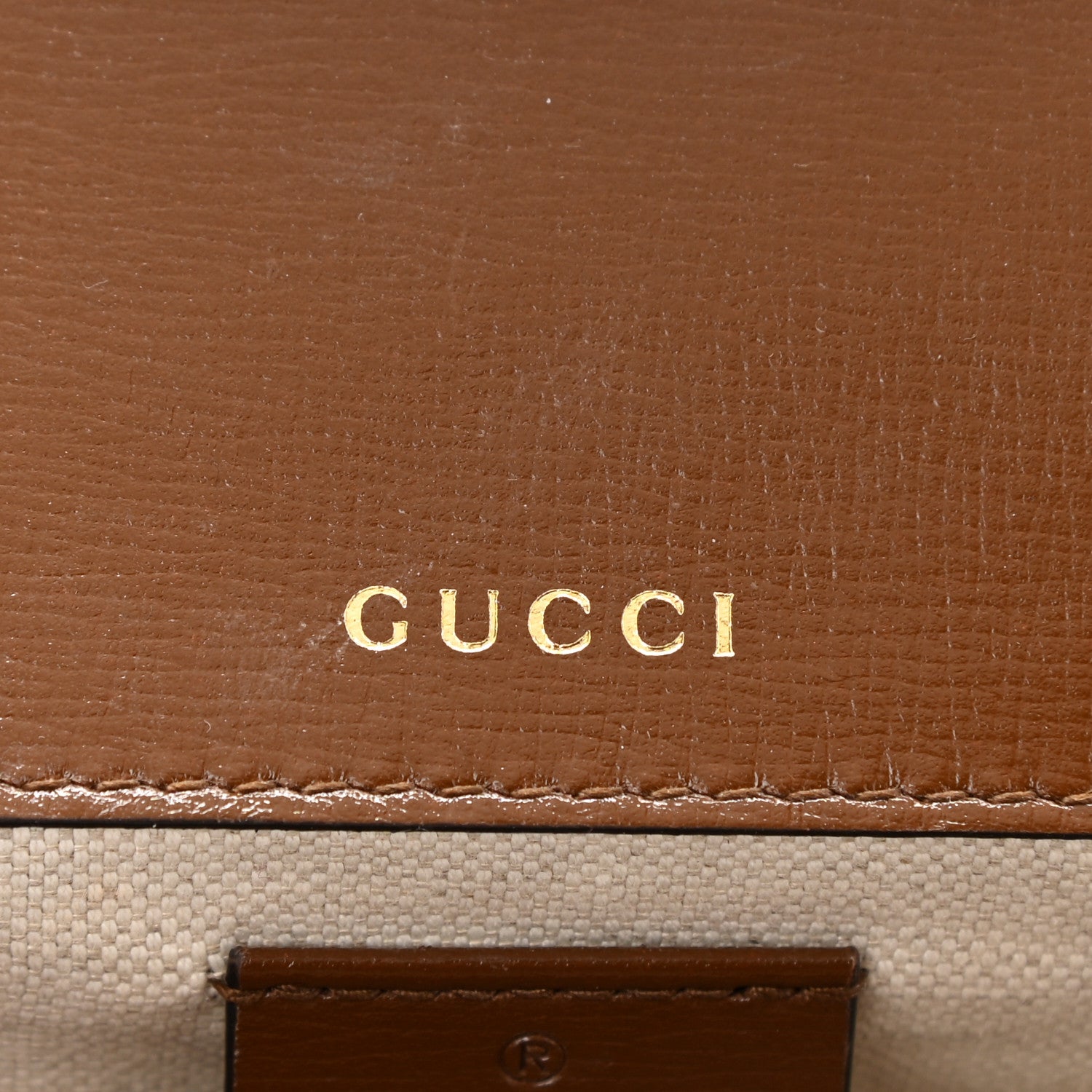 Gucci GG Supreme Monogram Web Mini Horsebit 1955 Shoulder Bag Beige Brown Sugar 6 of 10