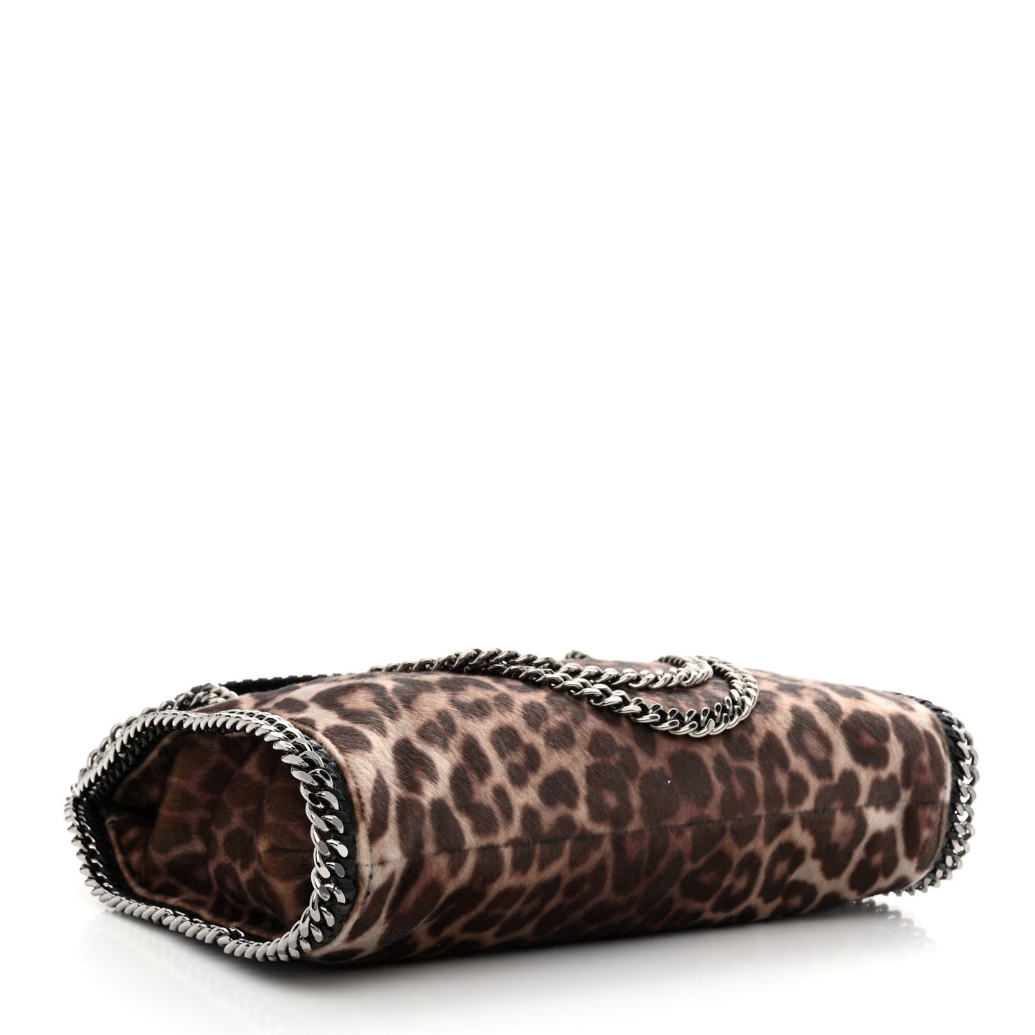Stella McCartney Faux Calf Hair Leopard Print Small Falabella Tote Brown 4 of 11