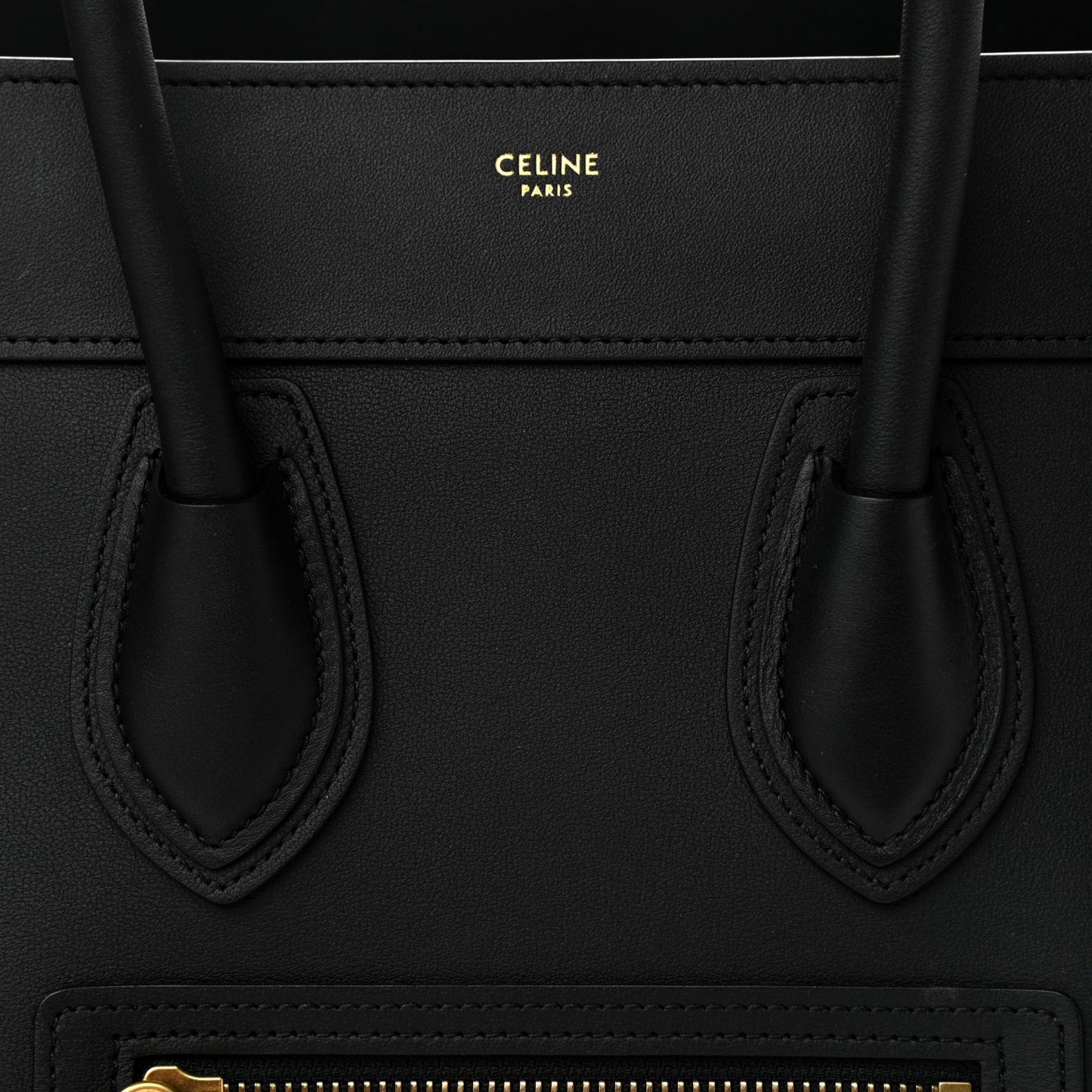 Smooth Calfskin Micro Luggage Black