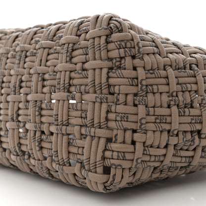 Balenciaga Varnished Faux Calfskin BB Monogram Braided XS Bistro Basket Beige 10 of 10