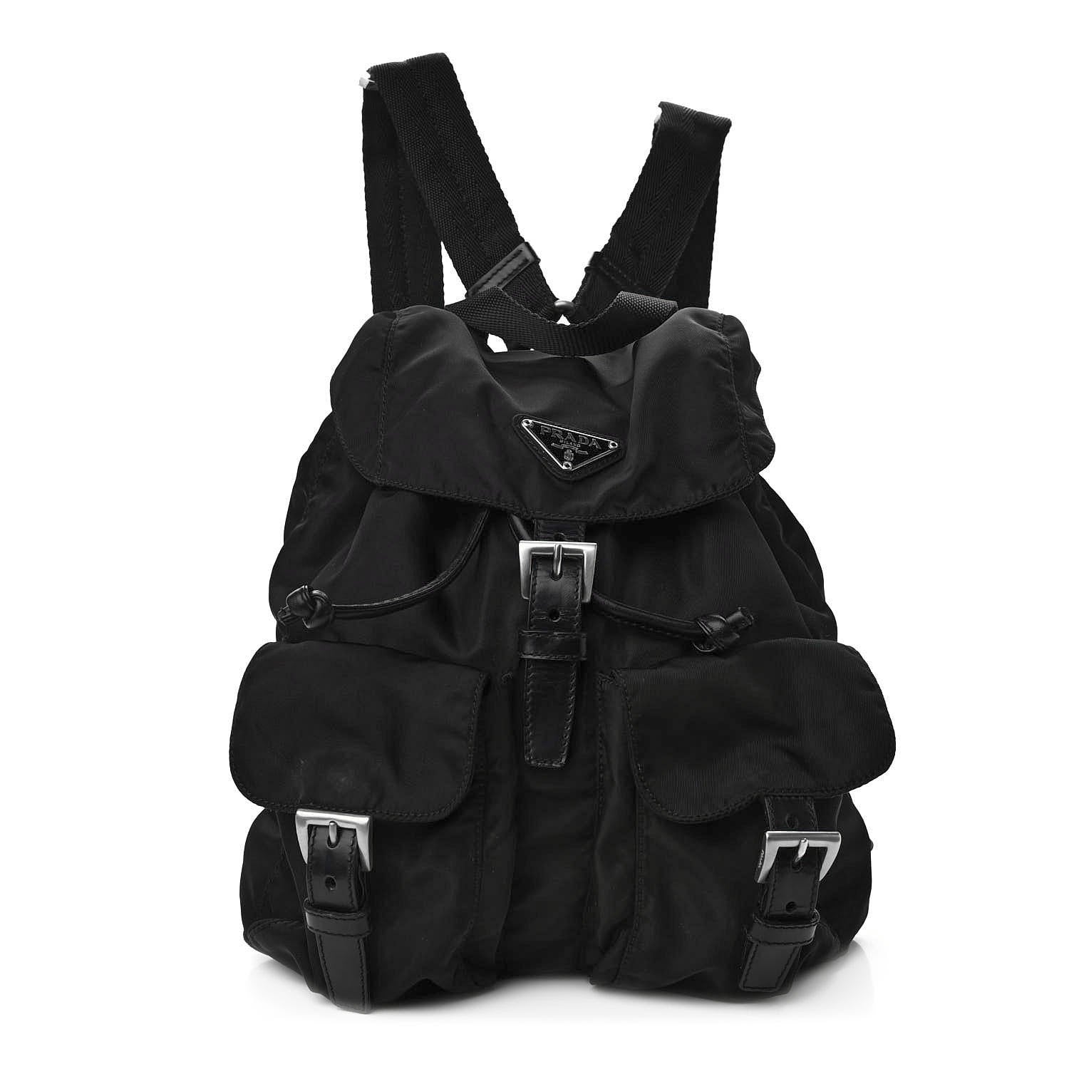 Prada Tessuto Nylon Vela Small Backpack Black 1 of 9